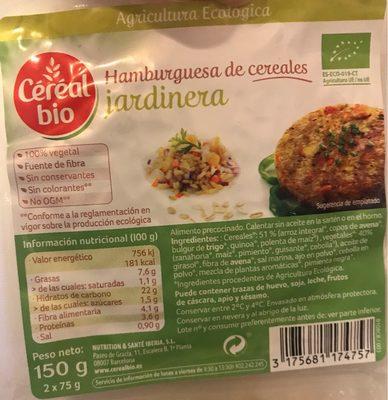 Hamburguesa De Cereales Jardinera