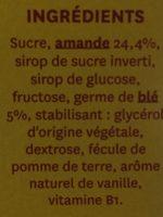 Barre Amande Ingredients
