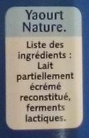 Nature - Texture Ferme Ingredients