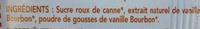 Sucre Vanill Ingredients