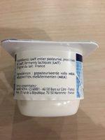 Fromage Blanc 7,40 % Nature Ingredients