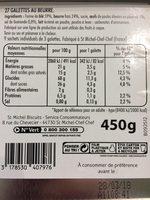 La Grande Galette 1905 Ingredients