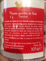 Poules Givres De Nol Chocolat Ingredients
