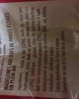 Madeleines Ingredients