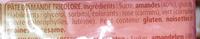 Pte D'Amandes 40% Ingredients
