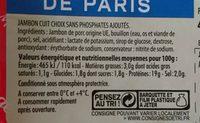 Jambon De Paris Sans Polyphosphate DD Ingredients