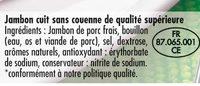 Le Suprieur Sans Couenne VPF 6tr Ingredients