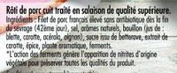 Mon Rti De Porc 4tr Porcs Levs Sans Antibiotique Ds La Fin Du Sevrage VPF Ingredients