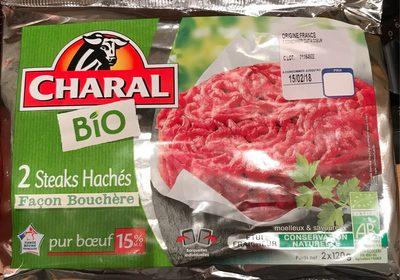 Steaks Hachs BIO Faon Bouchre 15% MG Les 2 Steaks De 120 G