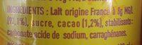 Cacolac Boites X8 15cl Ingredients