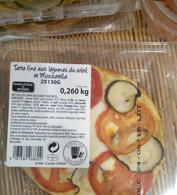 Tarte Fine Aux Lgumes Du Soleil Et Mozzarella