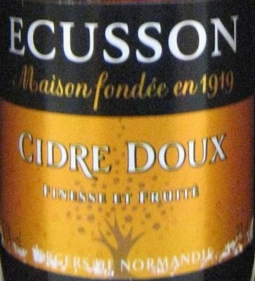 Cidre Doux Ecusson 33 Cl