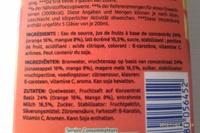 Orange Mangue Ingredients