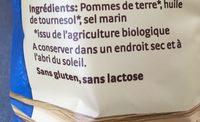Chips Artisanales Sel Marin Ingredients