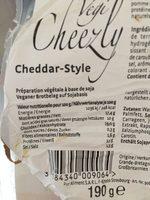 Vegi Cheezly, Cheddar Style Ingredients
