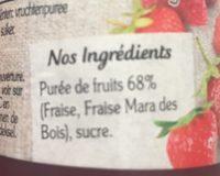 Coulis De Fraise Des Bois Ingredients