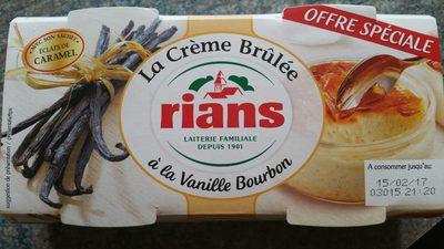 La Crme Brle  La Vanille Bourbon