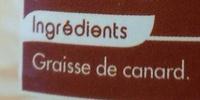 Graisse De Canard Ingredients