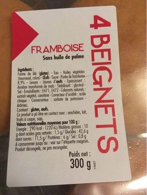 4 Beignets Framboise