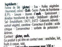 4 Beignets Framboise Ingredients