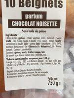 Beignet Au Chocolat Ingredients