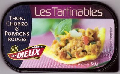 Les Tartinables (Thon, Chorizo & Poivrons Rouges)
