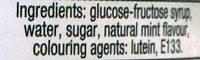 Sirop De Menthe Ingredients