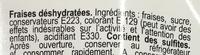 Fraises Dshydrates Ingredients
