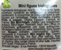 Mini Figues Bio Ingredients