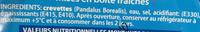 Crevettes Nordiques Ingredients