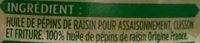 Huile De Ppins De Raisin Ingredients