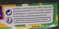 Edulcorant Sucre De Canne En Petits Morceaux Ingredients