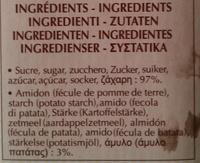 Sucre Glace  Ptisser - 1 Kg Ingredients