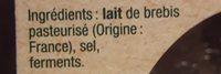 Le Brebiou Des Pyrnes Crmeux Ingredients