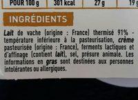 Saint-Flicien Ingredients