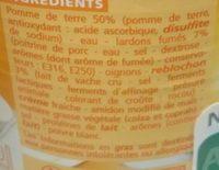 Tartiflette Ingredients