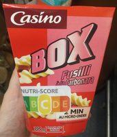 Box Fusilli  La Carbonara Report Card
