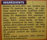 Tartiflette Ingredients