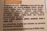 Tartiflette Au Reblochon De Savoie Ingredients