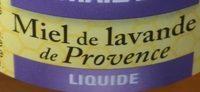 Miel De Lavande De Provence Liquide Ingredients