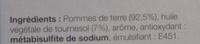 Les Pommes De Terre Lamelles  Rissoler Ingredients