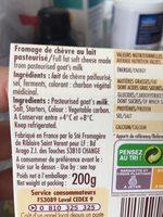 Chevretine Buche Cendre Ingredients