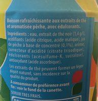 ICE TEA Zero Sucre Ingredients