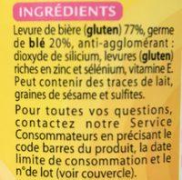 Levure De Bire & Slnium Ingredients