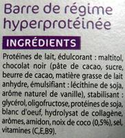 Barre De Rgime Hyperprotine Noix De Coco Ingredients