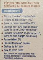 Croustillant Chocolat Bio Ingredients
