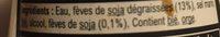Sauce Soja Ingredients