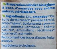 Amande Cuisine Ingredients