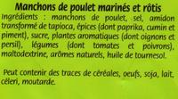 Coq'Ailes Mexicain Ingredients