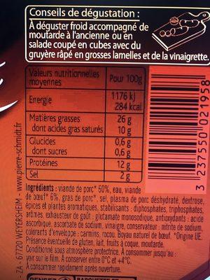 Cervelas D'alsace, Qualit Suprieure - Recette De Famille, La Barquette De 4 - 400g